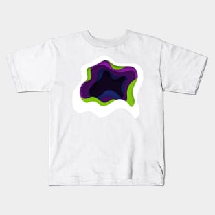 Geometric illusion popart Kids T-Shirt